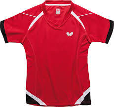 Butterfly Kido Table Tennis Shirt Red