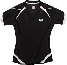 Butterfly Kido Lady Table Tennis Shirt Black