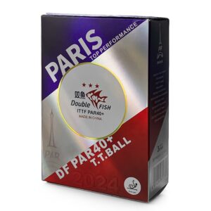 Μπαλάκια Πινγκ-Πονγκ Double Fish PAR40+ 3*** ITTF 6pcs(seam) Paris